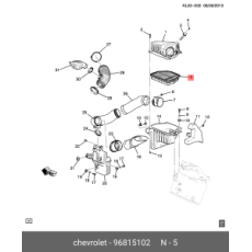 картинка Фильтр воздушный 96815102 19254733 JS Asakashi A52003 Sakura A65480 GM от интернет-магазина "АВТОИМПЕРИЯ", 
