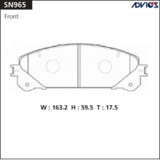 картинка Колодки дисковые AN-815/PN-1845/SN965/D2316/NP1109 RX AGL/ (08-15)LEXUS NX  (14-)   AKEBONO от интернет-магазина "АВТОИМПЕРИЯ", 4535094005885