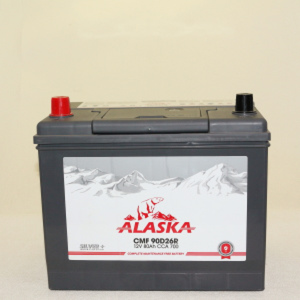 картинка Аккумулятор ALASKA  CMF  80R    90D26 silver+ от интернет-магазина "АВТОИМПЕРИЯ", 2000076533806