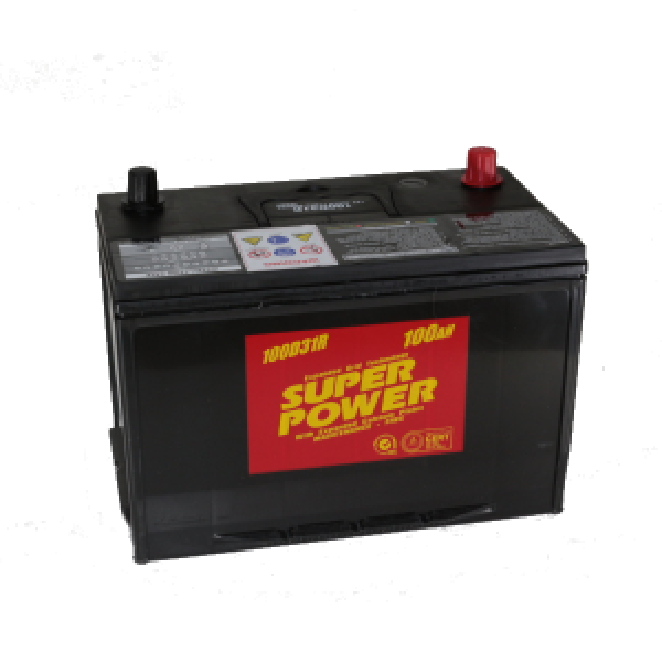 картинка Аккумулятор Super Power 100 а/ч - (R) /306*171*202/ от интернет-магазина "АВТОИМПЕРИЯ", 2000000051581