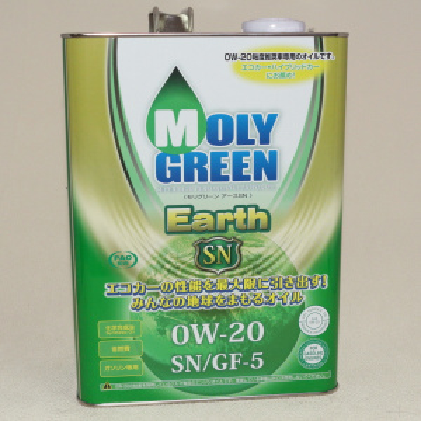 картинка MOLY GREEN PREMIUM/EARTH  SN/GF-5  0W-20  4л. от интернет-магазина "АВТОИМПЕРИЯ", 4580552871762