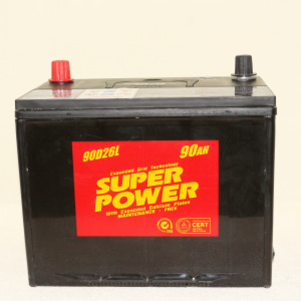 картинка Аккумулятор Super Power  90 а/ч (L) 90D26L от интернет-магазина "АВТОИМПЕРИЯ", 2000076535282